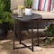 Baxton Studio Sadiya Modern Industrial Black Finished Metal Outdoor Side Table 206-12112 - alternate 1